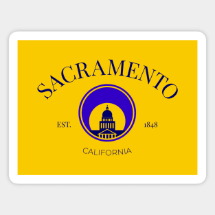 Sacramento City Capitol California Print Magnet